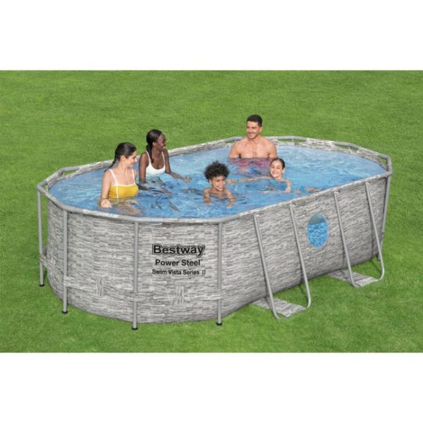 Голям Сглобяем Басейн 427X250X100CM BESTWAY 56714 – снимка 3