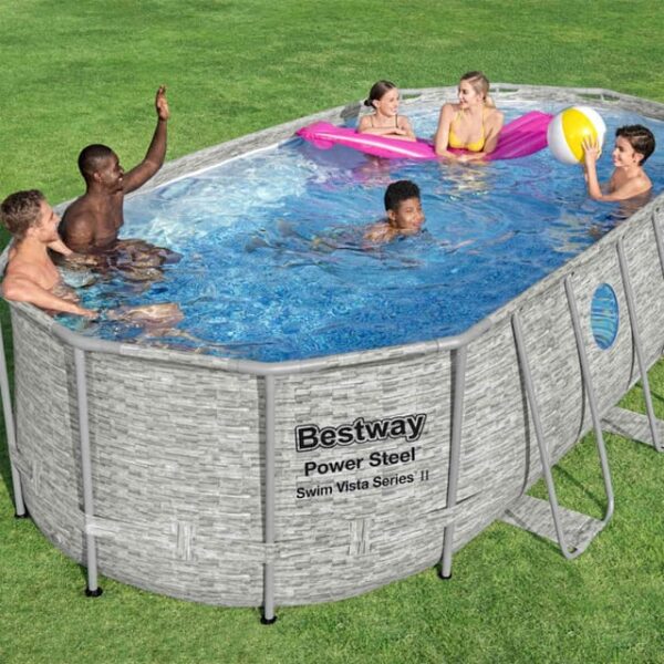 Голям Сглобяем Басейн 427X250X100CM BESTWAY 56714 – снимка 9