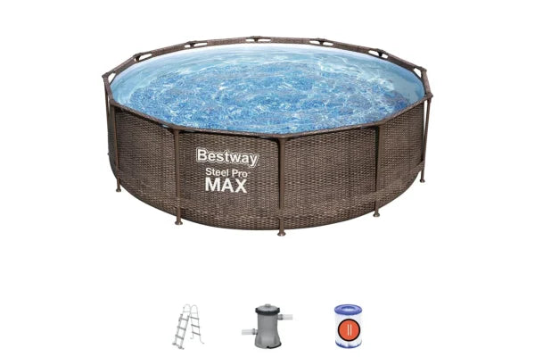 БАСЕЙН СГЛОБЯЕМ BESTWAY Steel ProMax 56709 С ПОМПА 366×100см – снимка 5