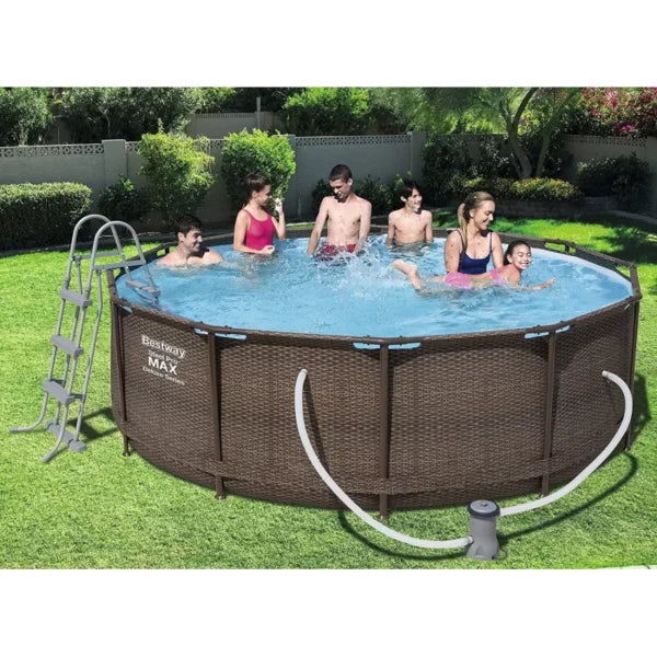 БАСЕЙН СГЛОБЯЕМ BESTWAY Steel ProMax 56709 С ПОМПА 366×100см – снимка 6