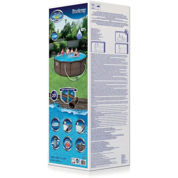 БАСЕЙН СГЛОБЯЕМ BESTWAY Steel ProMax 56709 С ПОМПА 366×100см – снимка 7