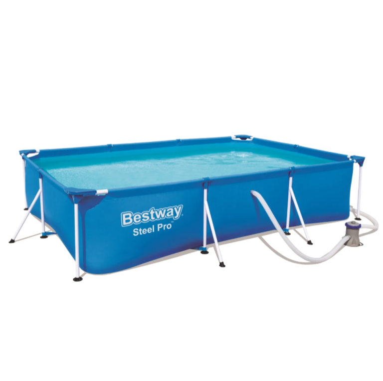 Сглобяем Басейн BESTWAY Steel Pro 56411 300x201x66 см с Филтърна Помпа – снимка 3