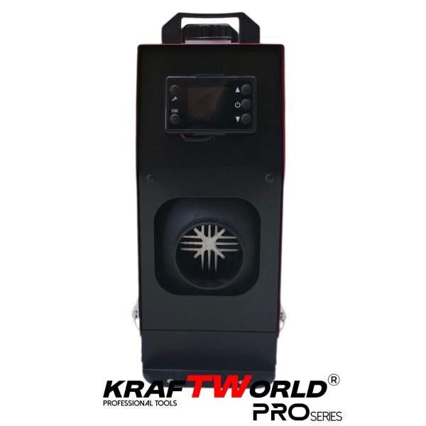 Преносима дизелова печка KraftWorld PRO 8kW 12V – електронно управление, дистанционно, нисък разход – снимка 7
