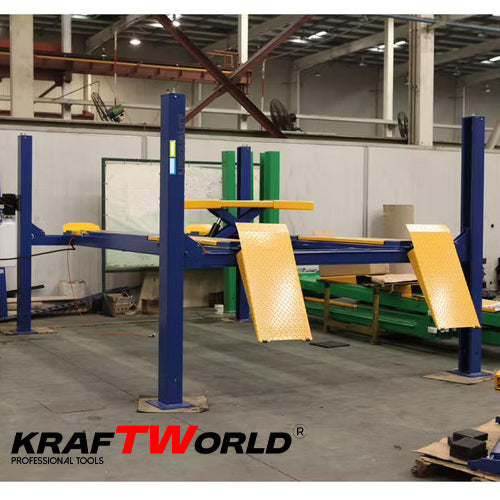 Професионален подемник KraftWorld 4,5тона Електрохидравличен четириколонен крик за автосервиз – снимка 5