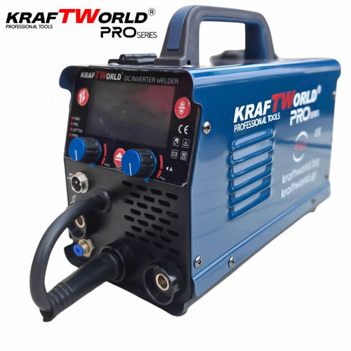 KraftWorld Инверторен Телоподаващ Електрожен 3в1 MIG/MAG/TIG 250A с газ и без газ – снимка 2