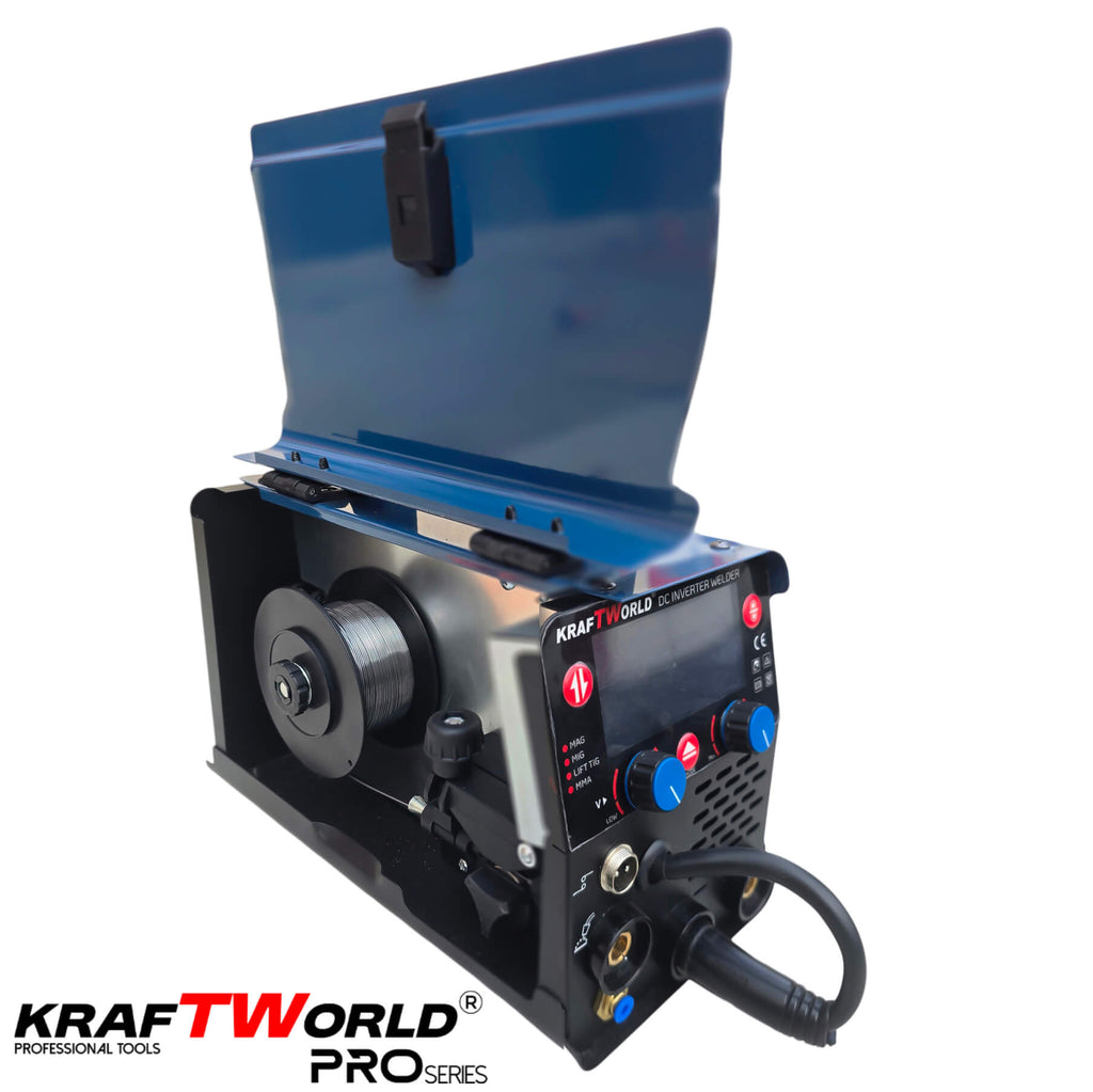KraftWorld Инверторен Телоподаващ Електрожен 3в1 MIG/MAG/TIG 250A с газ и без газ – снимка 5