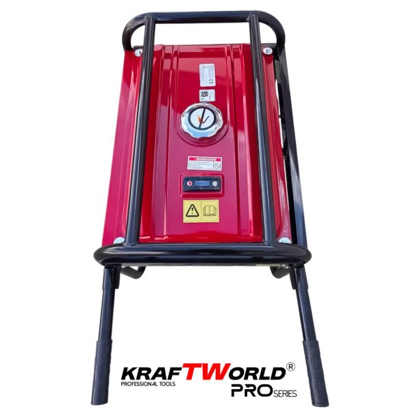 Бензинов Четиритактов генератор KraftWorld 4.5 kW с колела и дръжки – снимка 8