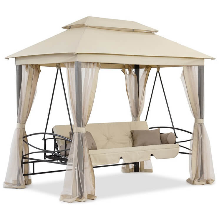 Градинска Люлка – Шатра Marbella – с възглавници и мрежа против насекоми – снимка 8