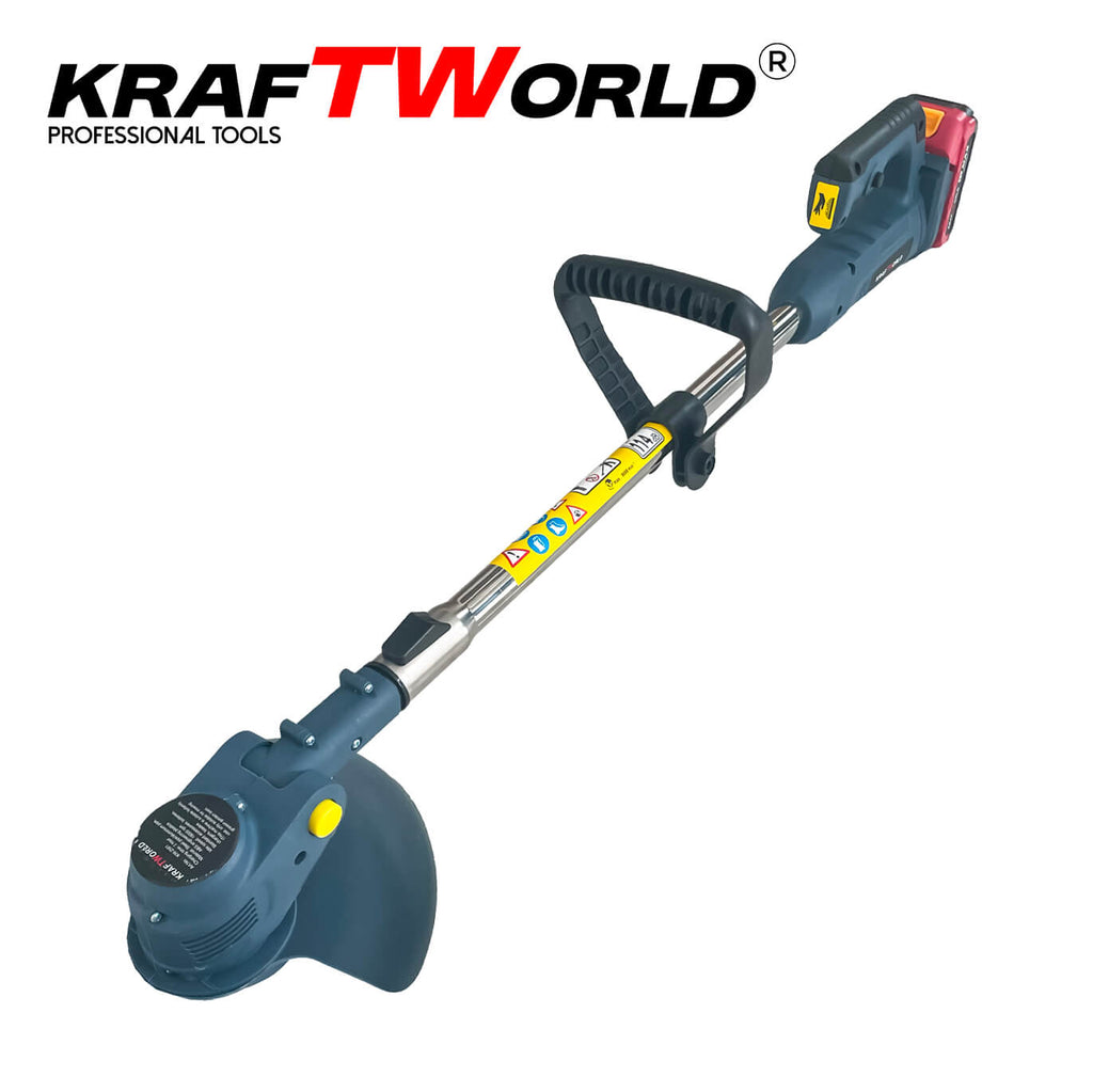 Комплект акумулаторен тример за трева и резачка за клони 36V 8Ah PowerMax Kraftworld – снимка 4