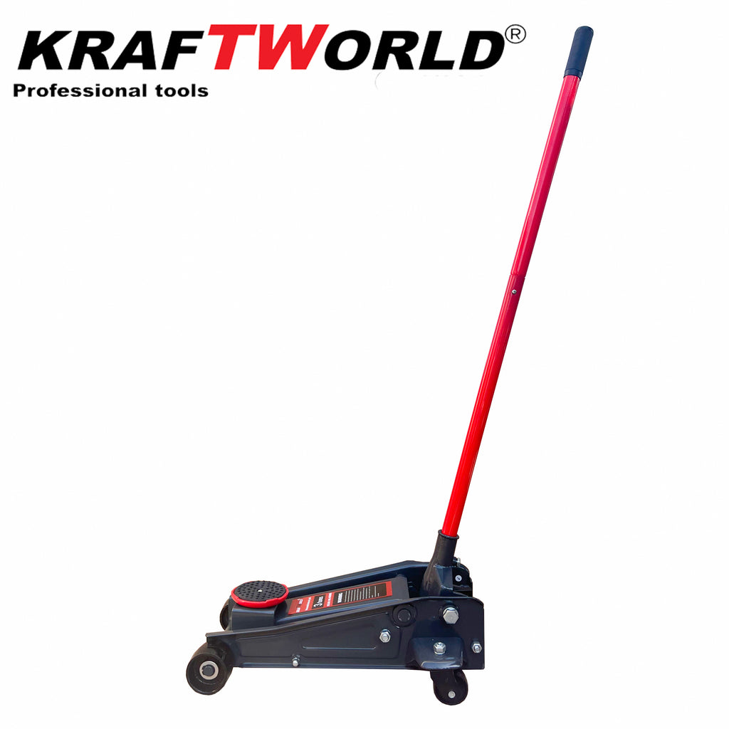 Нископрофилен хидравличен крик тип крокодил KraftWorld 3т 140-460 мм – снимка 2