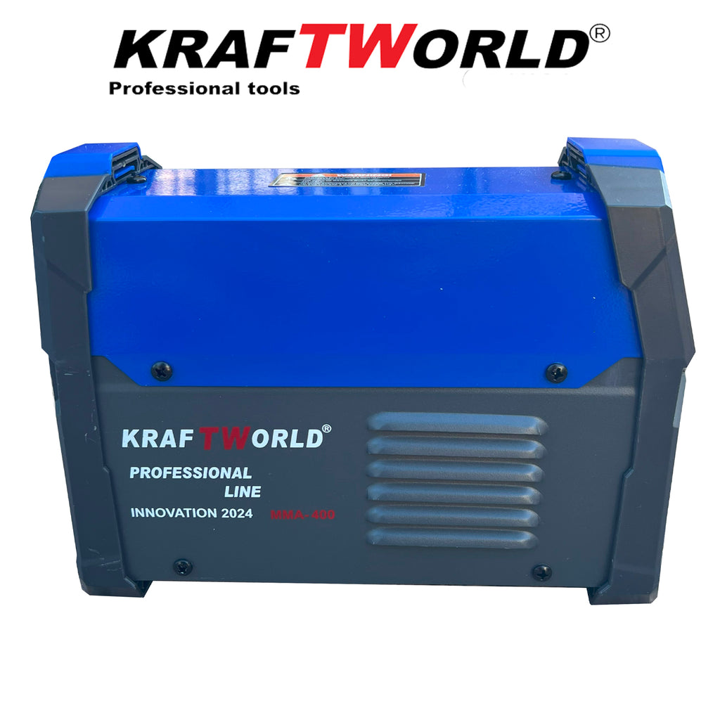 Инверторен Електрожен 400А KraftWorld + Соларна Маска – с Дисплей, Куфар, Кабели, Маска, Чукче – снимка 8