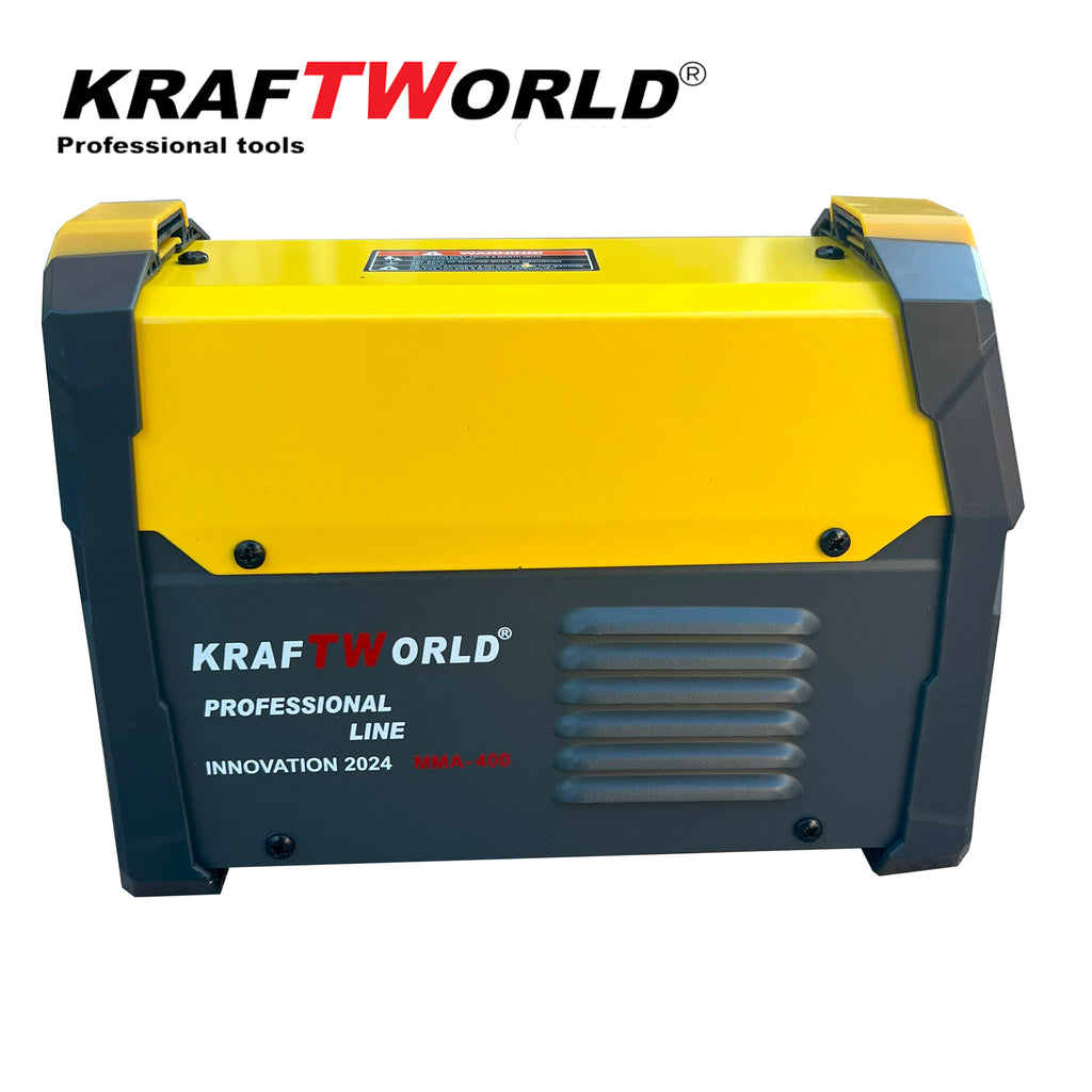 Инверторен Електрожен 400А KraftWorld + Соларни Очила - с Дисплей, Куфар, Кабели, Маска, Чукче – снимка 4