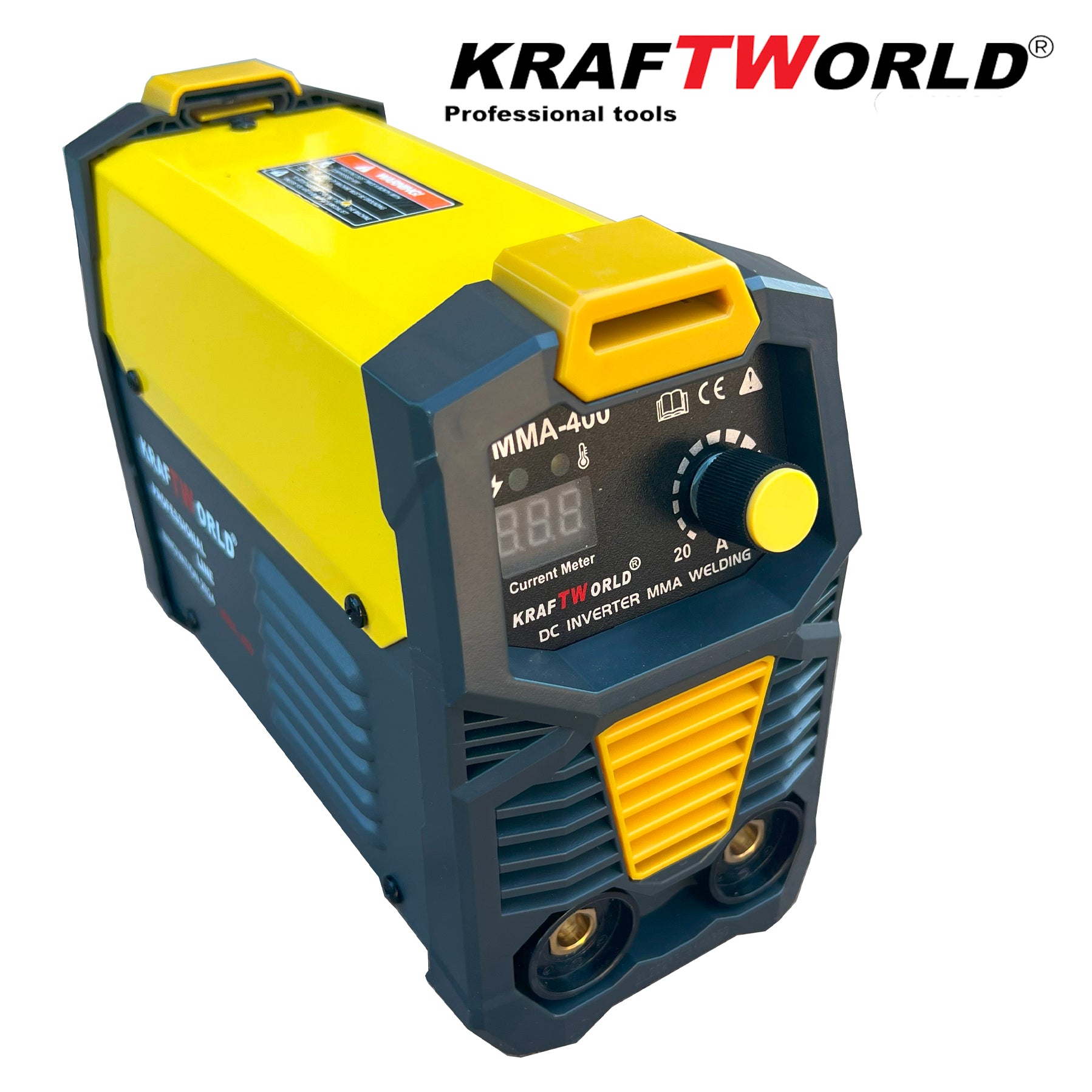 Инверторен Електрожен 400А KraftWorld с Дисплей и Куфар + Подаръци – снимка 2