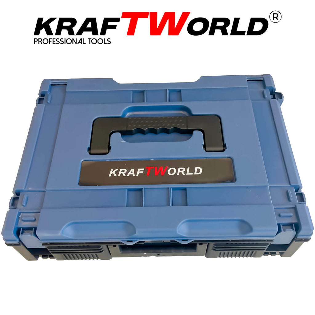 Комплект Акумулаторни Безчеткови Машини 4в1 PowerMax от Kraftworld 36V 10Ah Ъглошлайф,Гайковерт,Винтоверт и Перфоратор – сним