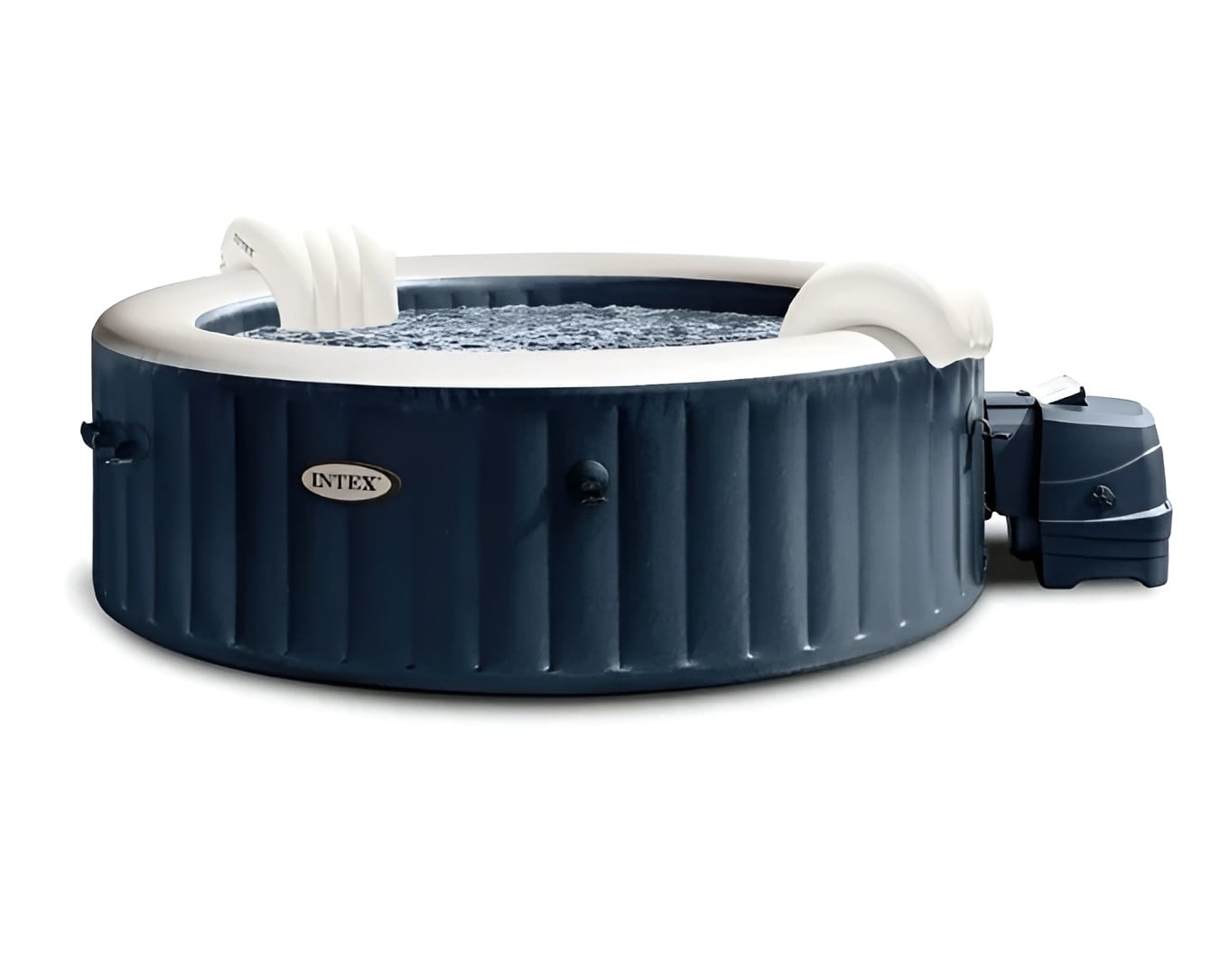 Надуваемо джакузи Intex 28432NP PureSpa™ Plus Navy Bubble Massage за 6 човека – снимка 7