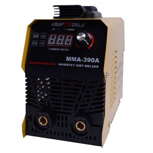 Немски Електрожен KraftWоrld 390A Инверторен + Соларна Маска за заваряване + Подарък Ръкавици – снимка 3