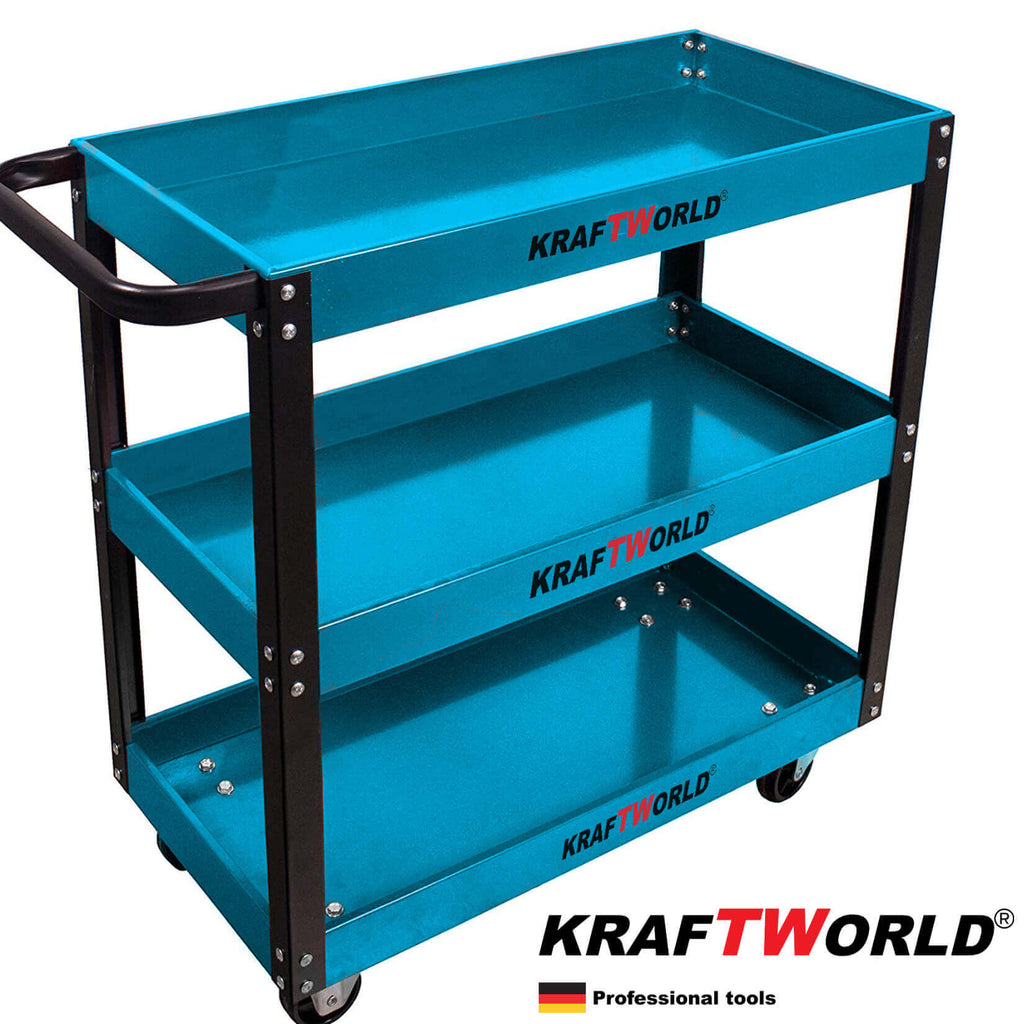 Количка за инструменти KraftWorld с 3 етажерки – снимка 3