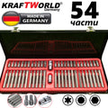 Немски Накрайници за гедоре KraftWorld 54 части битове за тресчотка
