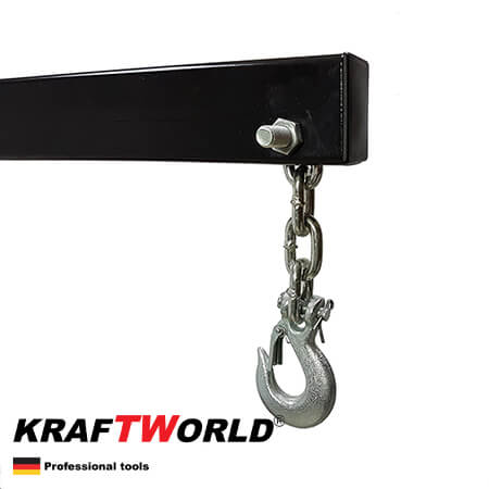 Хидравличен Кран за Двигатели KraftWorld тип Жираф, 2 тона, 4позиции – снимка 5