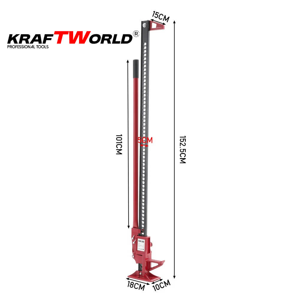 KraftWorld Pro – Универсален крик 60″ с товароносимост 3 тона