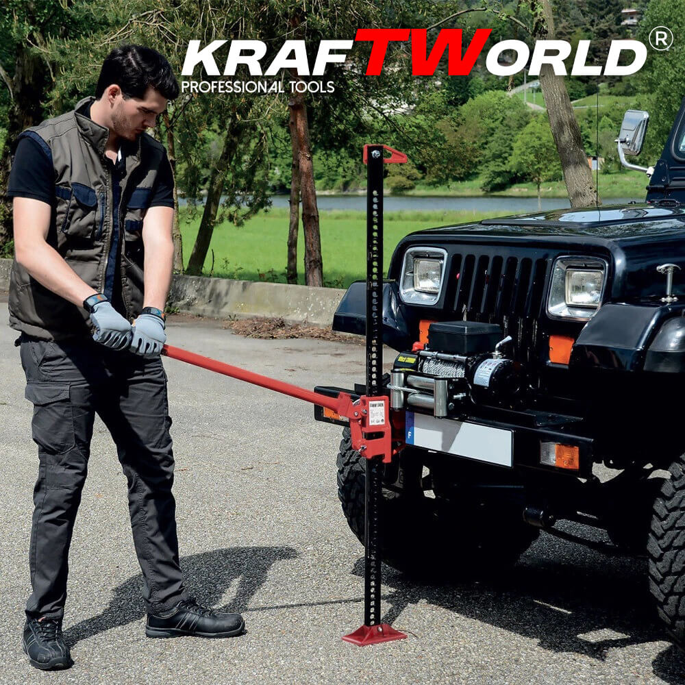 KraftWorld Pro Универсален крик 48″ с товароносимост 3 тона – снимка 5