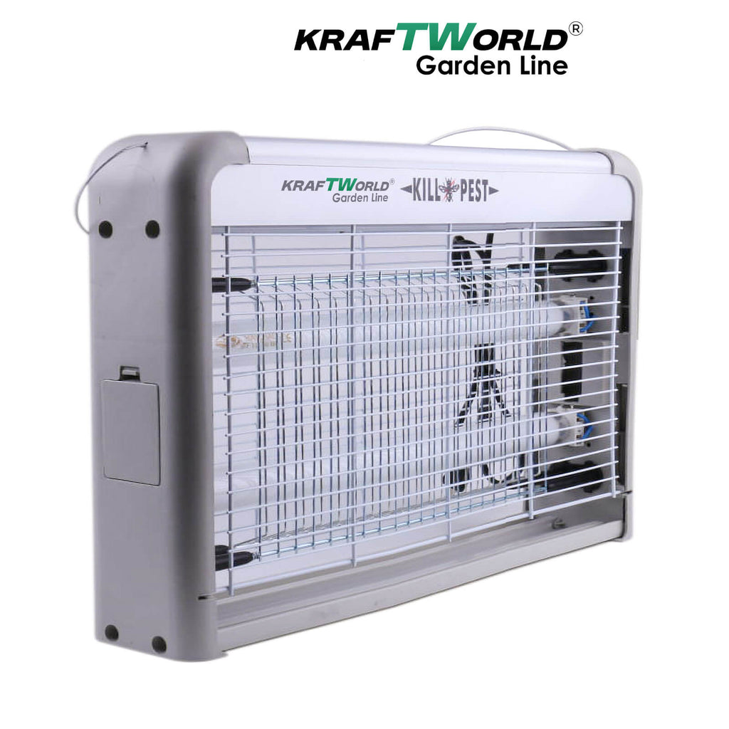 UV Лампа против насекоми KraftWorld 2x20W – Защита от комари до 80 м² – снимка 3
