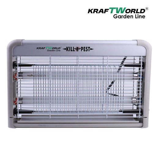 UV Лампа против насекоми KraftWorld 2x20W – Защита от комари до 80 м² – снимка 2