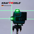 Немски 4D Лазерен нивелир KraftWorld с 16 линии ( четири точков ) - Самонивелиращ