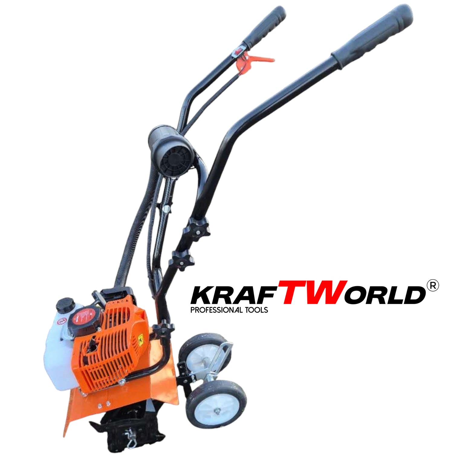 Бензинов Мулти Култиватор KraftWorld – Двутактова Мини Мотофреза – снимка 7