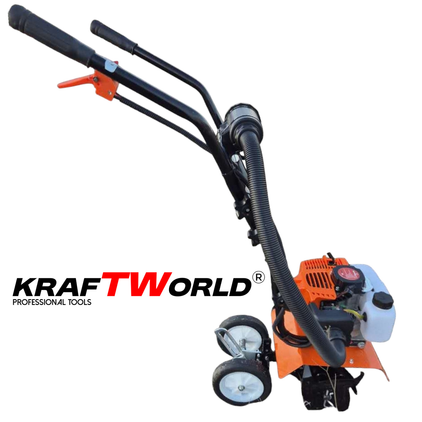 Бензинов Мулти Култиватор KraftWorld – Двутактова Мини Мотофреза – снимка 4