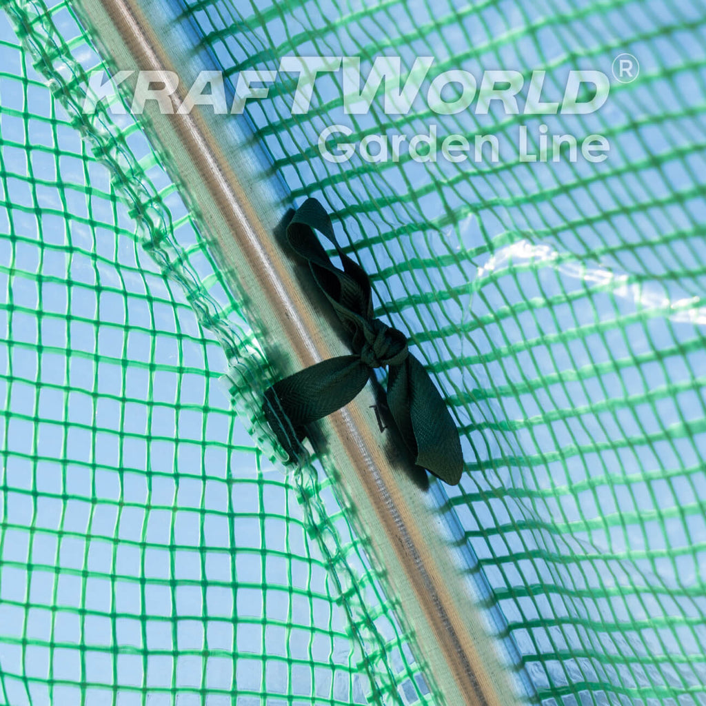 Градинска Тунелна Оранжерия 4 м KraftWorld Garden Line – усилена конструкция и 8 прозореца – снимка 11