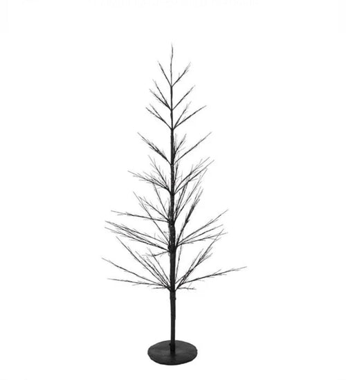 LED Коледно Дърво черно/с 600LED БЯЛА СВ. 150см