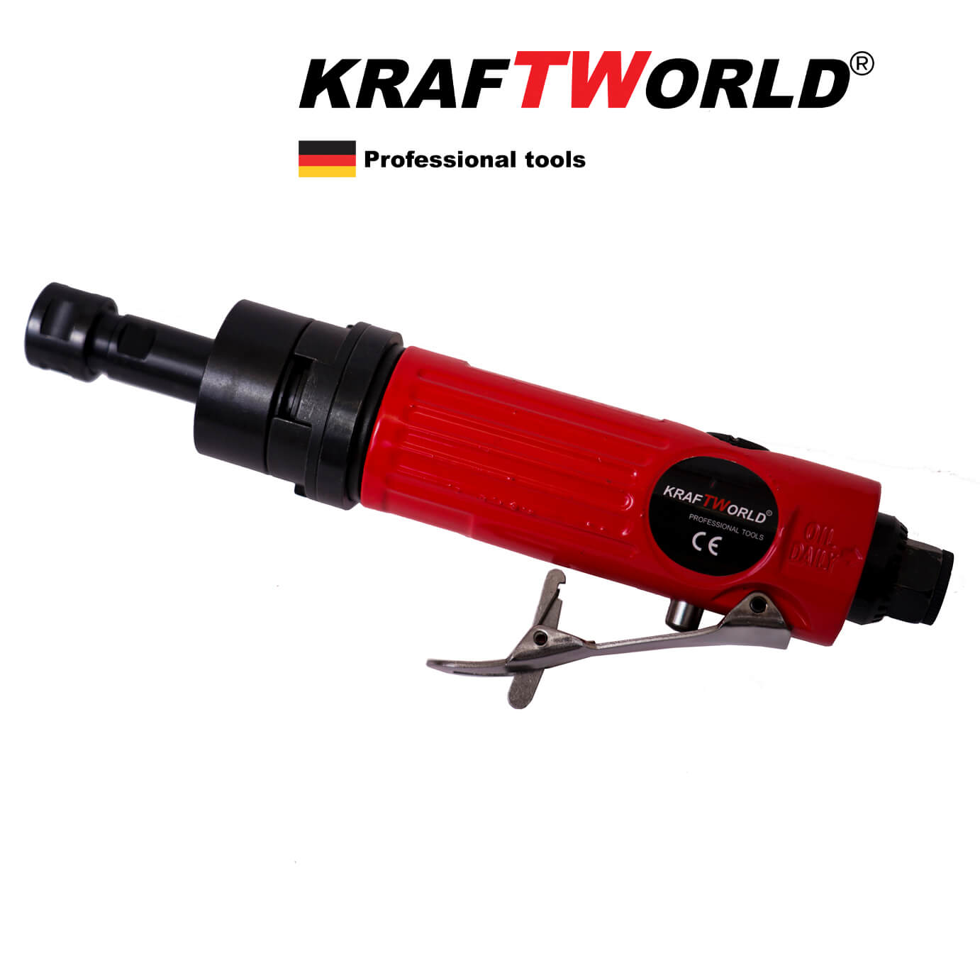 Немски Пневматичен многофункционален инструмент 3 в 1 KraftWOrld - Тресчотка, Бормашина, Шлифовалка 1/2'' – снимка 5