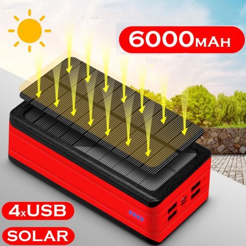 Power Bank със Соларен Панел 60 000 mAh