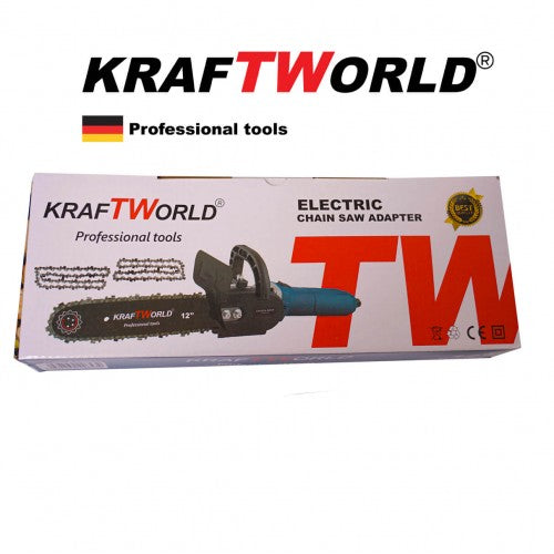 Приставка верижна кастрачка KraftWorld с 2бр верига - резачка за ъглошлайф – снимка 2