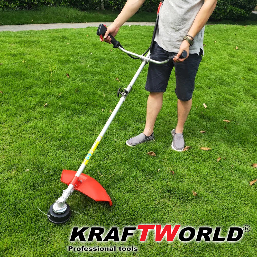 Бензинов Тример за Трева KraftWorld 74 куб. + 9 ПОДАРЪКА – снимка 3