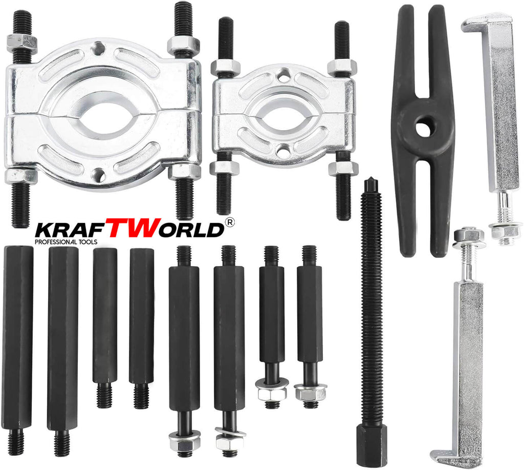 KraftWorld Pro – Инструмент за демонтаж на лагери и зъбни колела 30–70 мм – снимка 4
