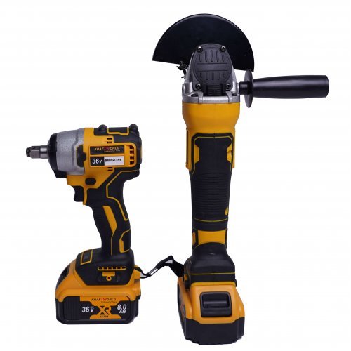 Акумулаторени Ударни Гайковерт и Ъглошлайф KRAFT WORLD 36V, 8Ah – снимка 3