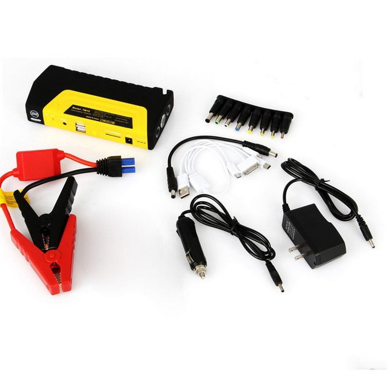 Мултифункционален Комплект Стартерно Устройство High Power Jump starter за кола и компресор – снимка 2