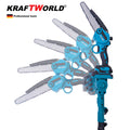 Комплект Телескопичен Прът и Мини Резачка KraftWorld Акумулаторен трион за клони с омасляване на веригата, 2бр Батерии 38V 10