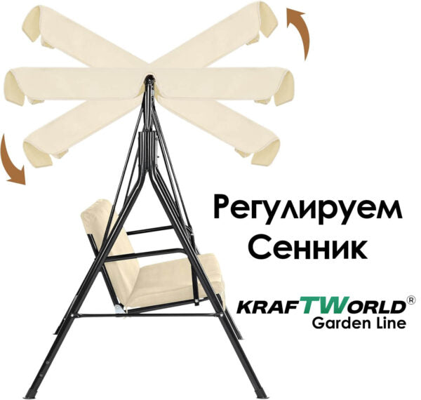 Триместна люлка Тоскана Лайм- регулируем сенник, с включена възглавница – снимка 10