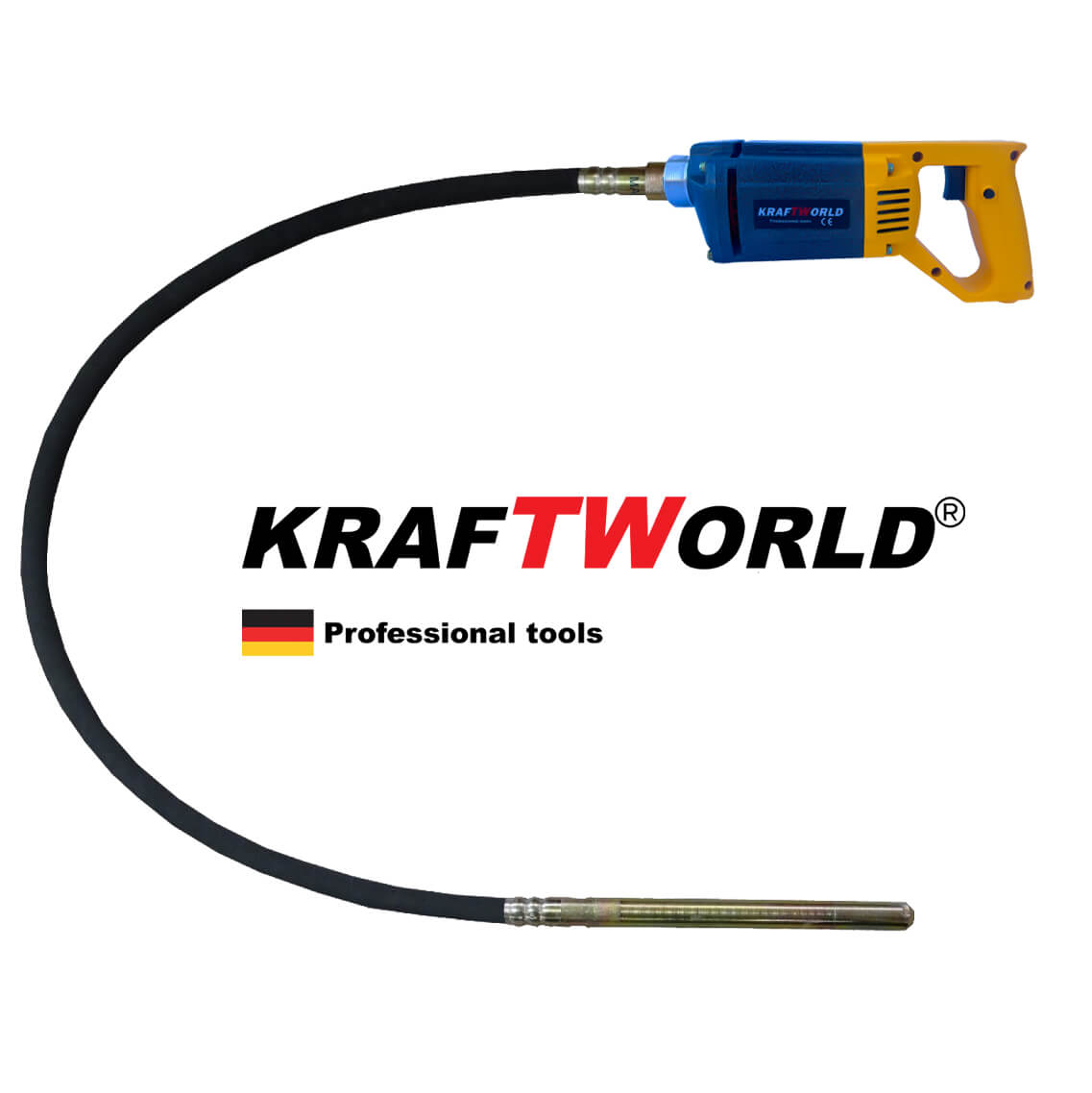 Немски Иглен Вибратор за Бетон KraftWorld 1800W – снимка 3