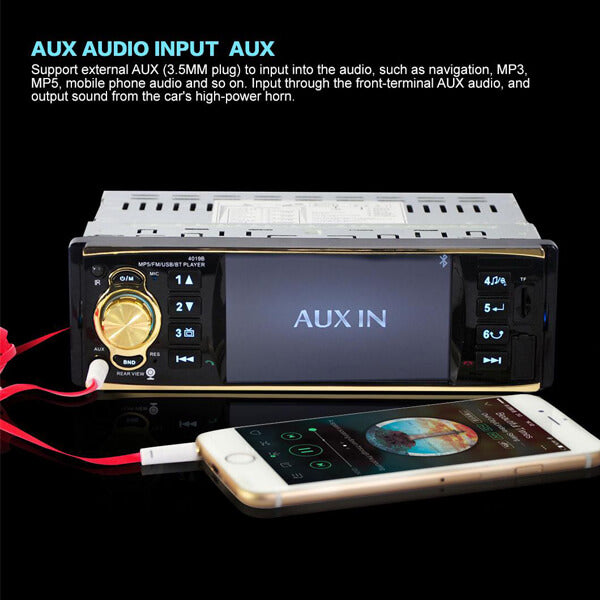 Авто Плеър MP5 ,1DIN, Дисплей 4 инча, Bluetooth + Дистанционно за Волан 4019B – снимка 8