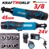 Акумулаторна Ударна Тресчотка 3/8“ 24V KRAFT WORLD