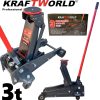 Нископрофилен хидравличен крик тип крокодил KraftWorld 3т 140-460 мм